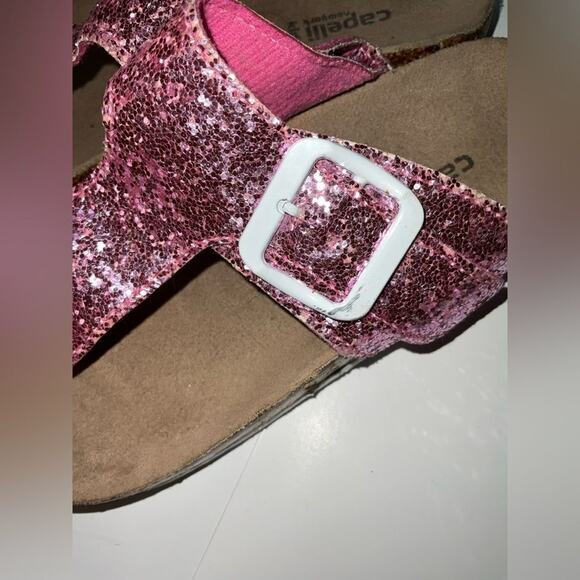 Capelli of New York girls Pink and white glitter Sandals size 2.5 - Picture 8 of 9